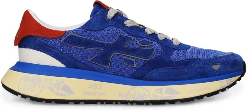 Premiata Lauryn 8181 logo-patch sneakers Blauw - Foto 4