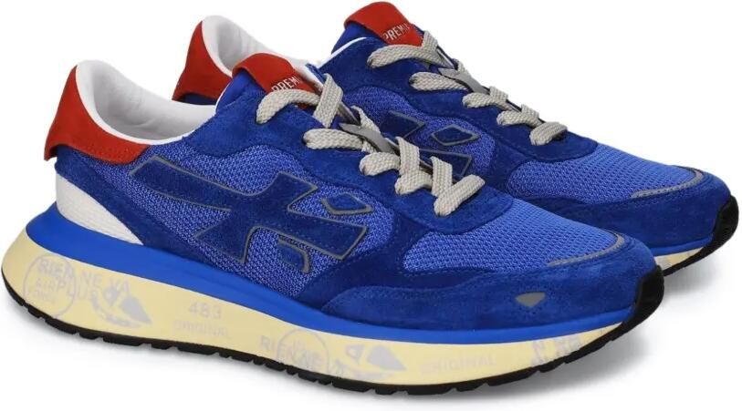 Premiata Lauryn 8181 logo-patch sneakers Blauw - Foto 2