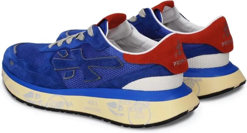 Premiata Lauryn 8181 logo-patch sneakers Blauw - Foto 3