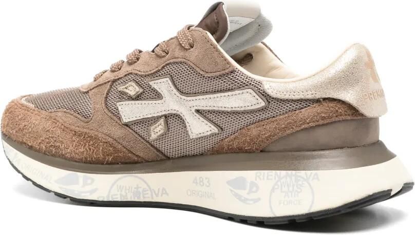 Premiata Lauryn 8549 sneakers met logopatch Bruin - Foto 3