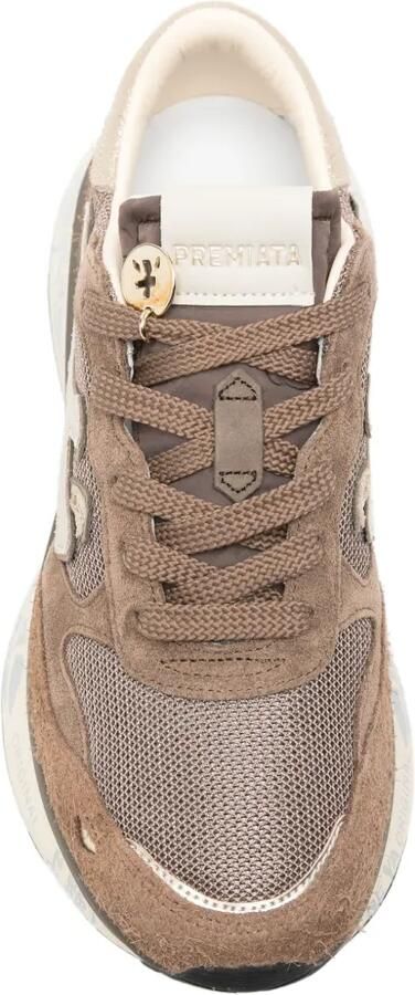 Premiata Lauryn 8549 sneakers met logopatch Bruin - Foto 4