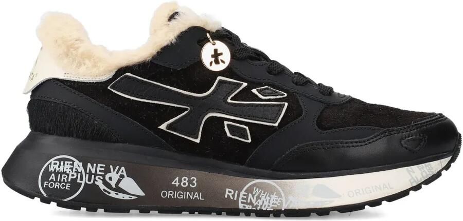 Premiata Lauryn sneakers met bont logo Zwart