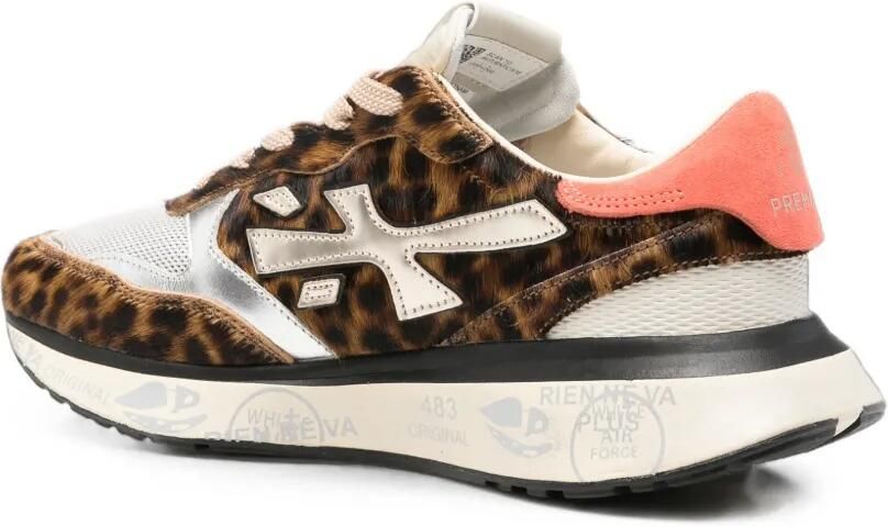 Premiata Lauryn sneakers met luipaardprint Bruin - Foto 3