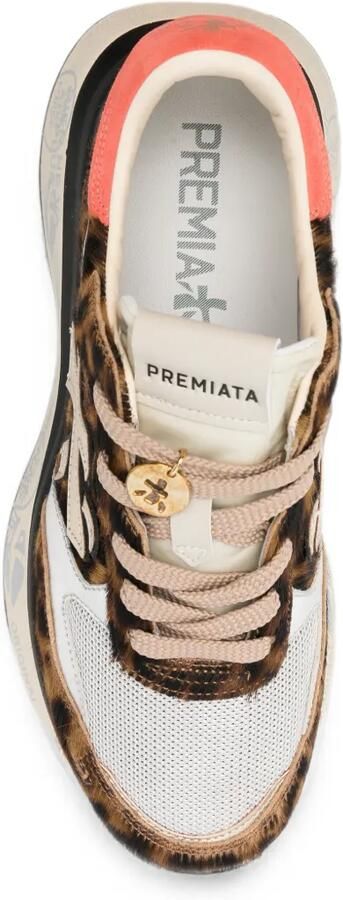 Premiata Lauryn sneakers met luipaardprint Bruin - Foto 4