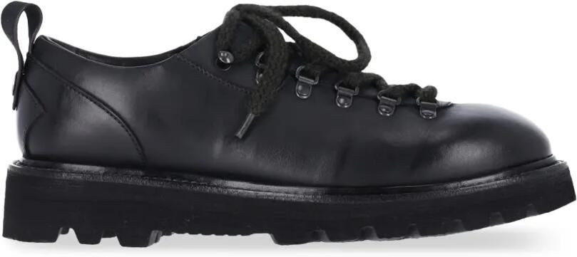 Premiata leather lace-up Derby shoes Zwart
