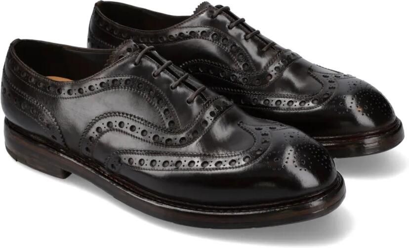 Premiata Leren Oxford schoenen Zwart