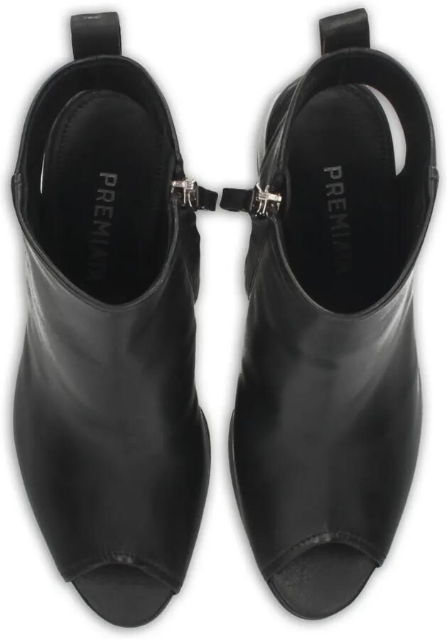 Premiata Leren sandalen met uitgesneden details en hak Zwart - Foto 4