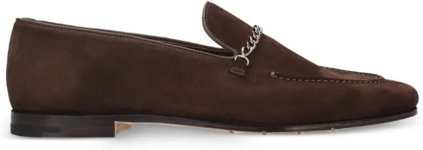 Premiata Loafers met kettingdetail Bruin