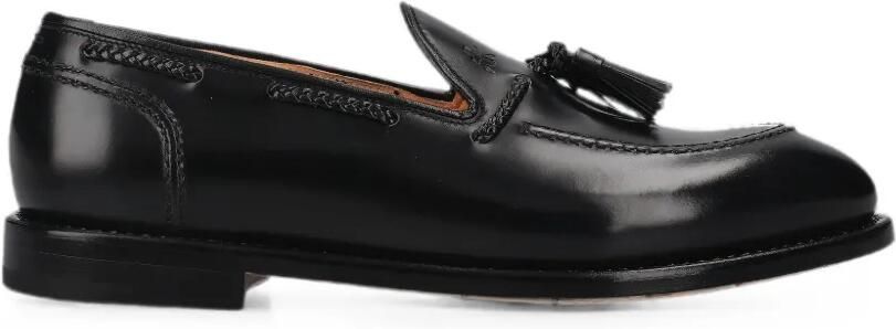 Premiata Loafers met kwastje en gevlochten detail Zwart