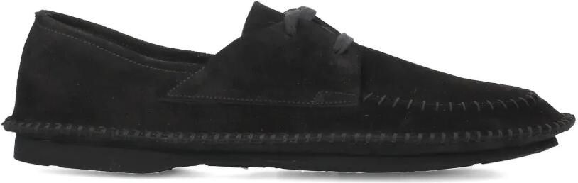 Premiata Loafers met veters en stiksel Zwart