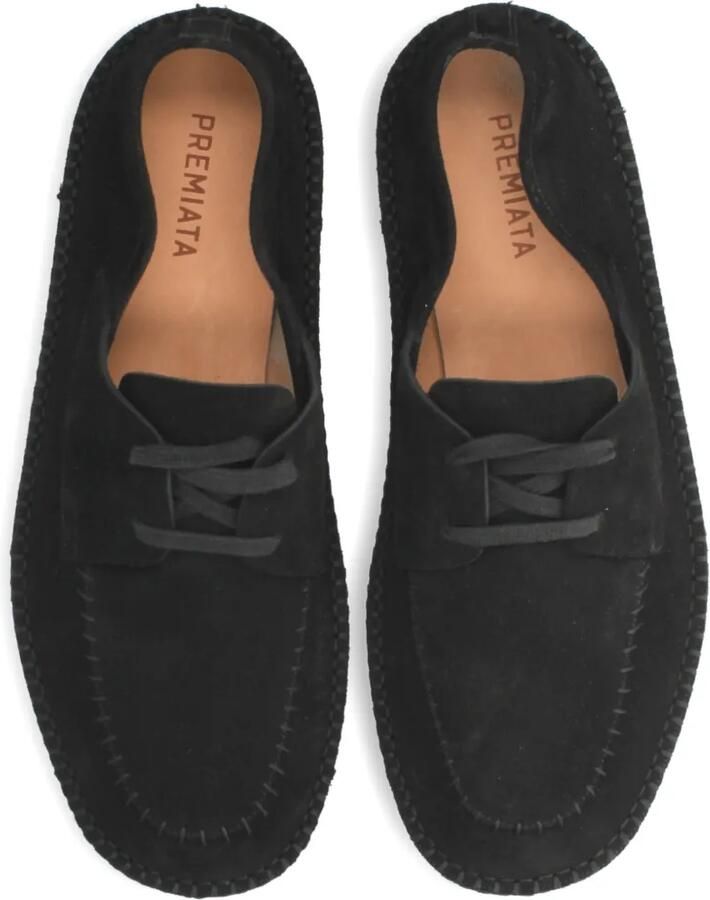 Premiata Loafers met veters en stiksel Zwart - Foto 2