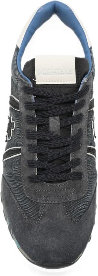 Premiata Lucy logo-patch sneakers Blauw - Foto 4