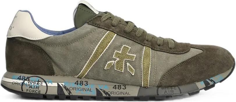 Premiata Lucy panelled sneakers Groen