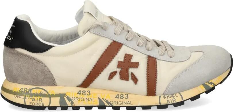 Premiata Lucy 8189 sneakers met vlakken Beige