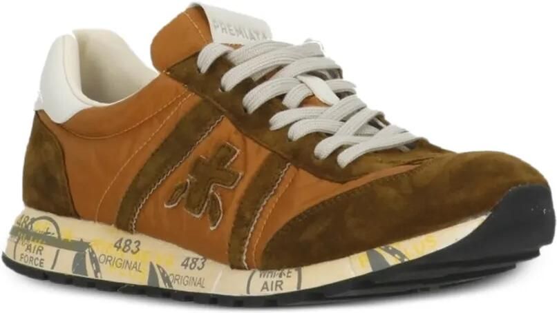 Premiata Lucy sneakers met vlakken Bruin - Foto 4