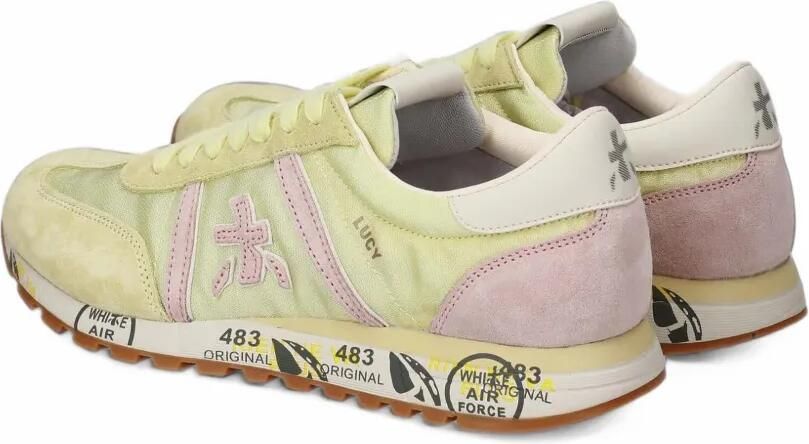 Premiata LucyD 8141 sneakers met vlakken Geel - Foto 3