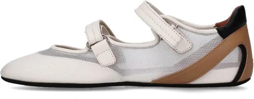 Premiata Mary Jane ballerina's met klittenband Wit - Foto 5