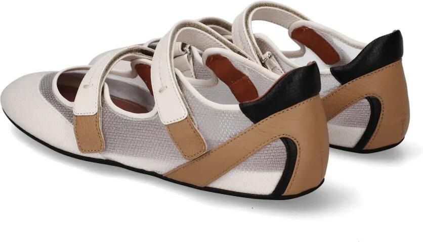 Premiata Mary Jane ballerina's met klittenband Wit - Foto 3