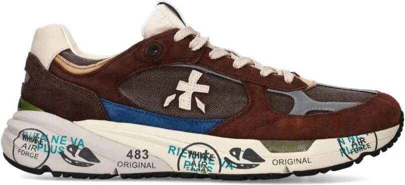Premiata Mase 25 sneakers met logodetail Bruin