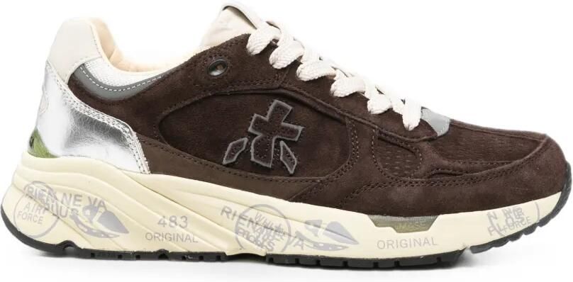 Premiata Mase sneakers met suède vlakken Bruin - Foto 3