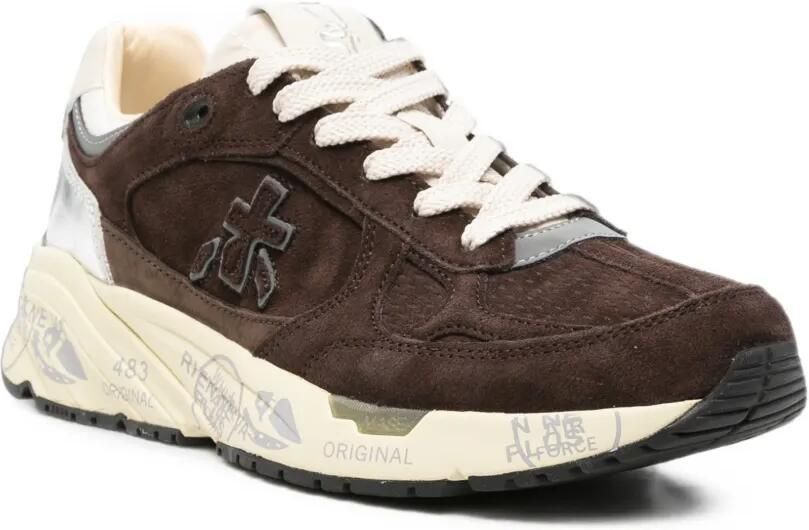 Premiata Mase sneakers met suède vlakken Bruin - Foto 2