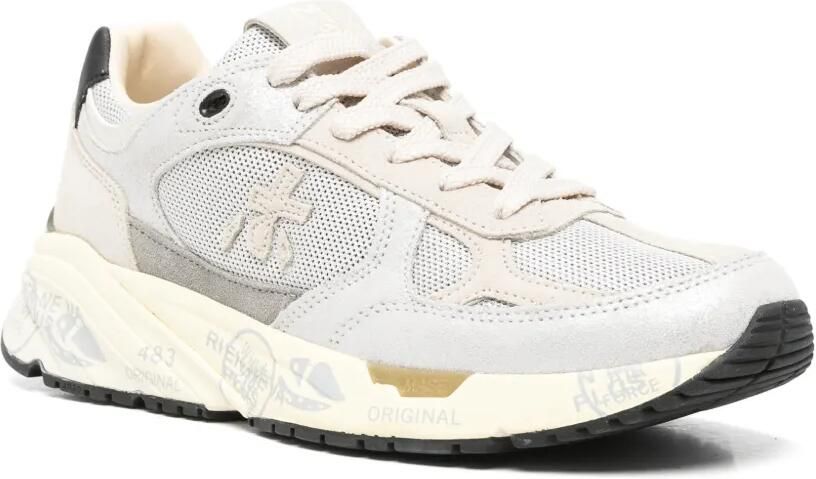 Premiata Mased 8516 panelled leather sneakers Beige - Foto 3