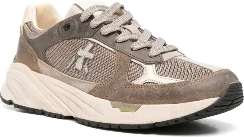 Premiata Mased 8597 panelled sneakers Bruin - Foto 2