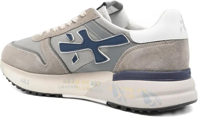 Premiata Mick 8001 suède sneakers met vlakken Grijs