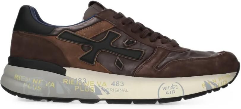 Premiata Mick sneakers met logopatch Bruin