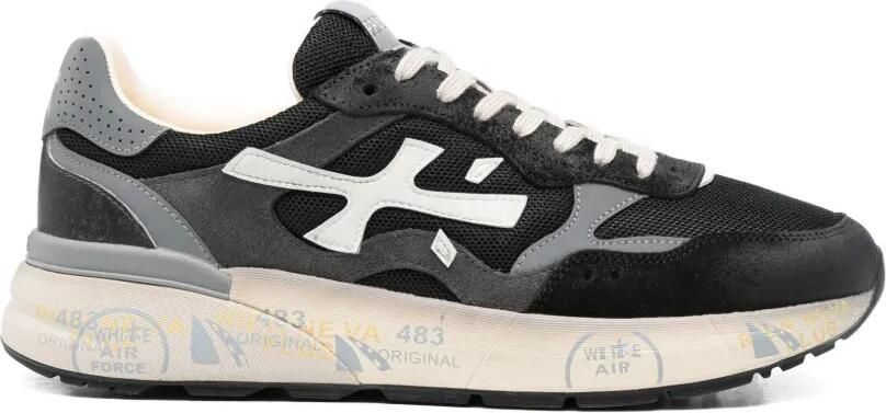 Premiata Mick sneakers met logopatch Zwart