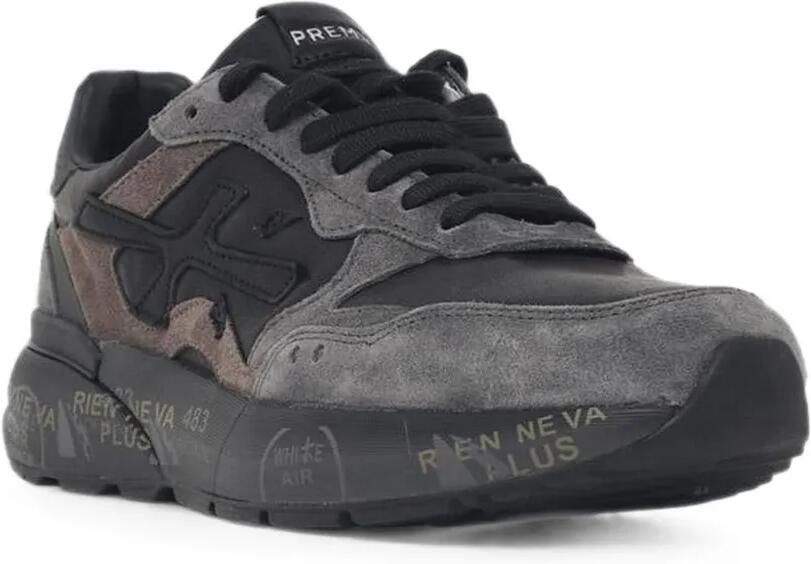 Premiata Mick sneakers met suède vlak Zwart