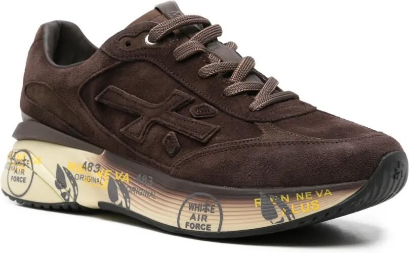 Premiata Moe Run sneakers met vlakken Bruin - Foto 2