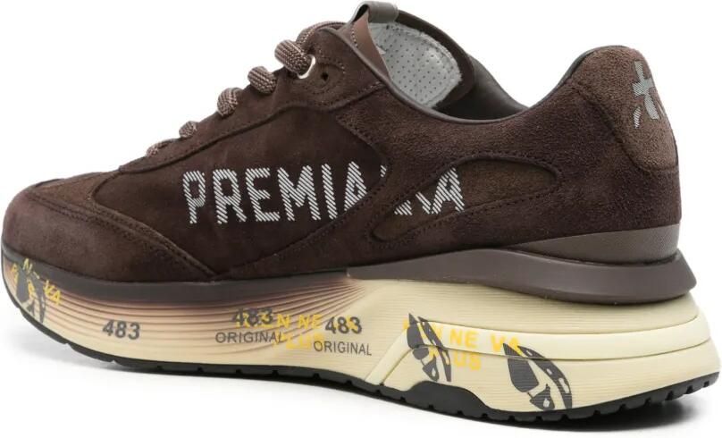 Premiata Moe Run sneakers met vlakken Bruin - Foto 3