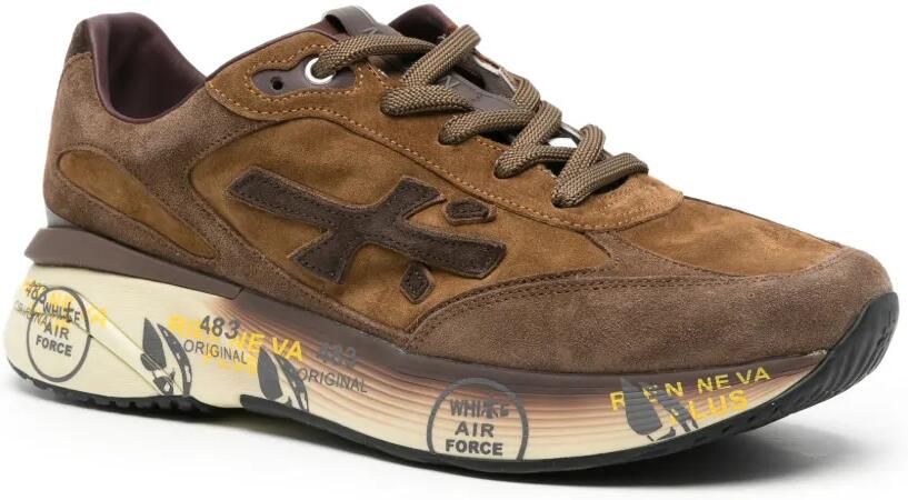Premiata Moe Run suède sneakers met vlakken Bruin - Foto 2