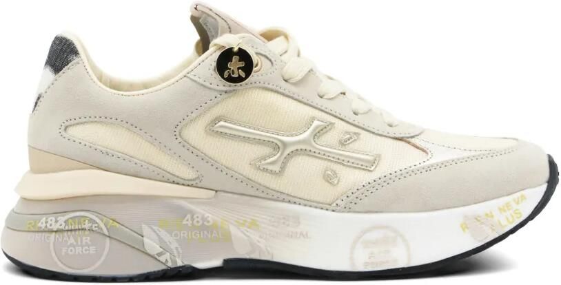 Premiata Moerun 7304 sneakers met ronde neus Beige