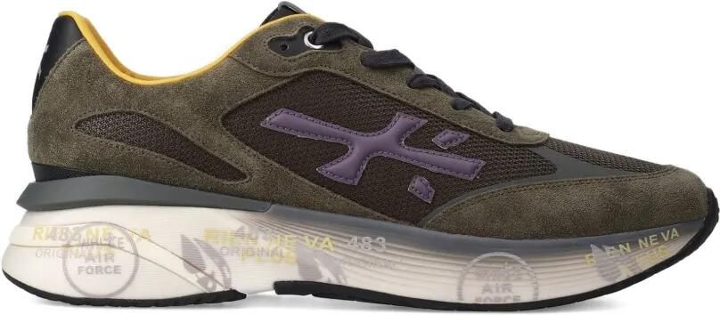 Premiata Moerun 7771 sneakers met plateauzool en logo Groen - Foto 4