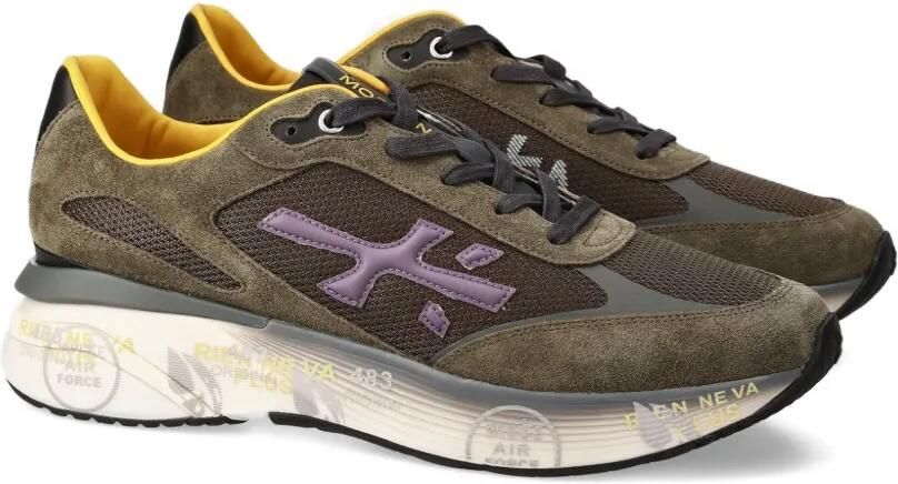 Premiata Moerun 7771 sneakers met plateauzool en logo Groen - Foto 3