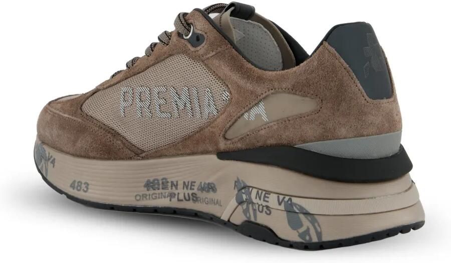 Premiata Moerun panelled sneakers Bruin - Foto 2