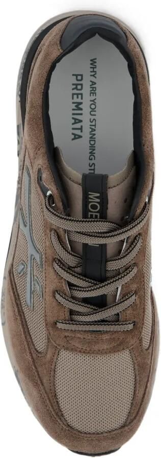 Premiata Moerun panelled sneakers Bruin - Foto 4