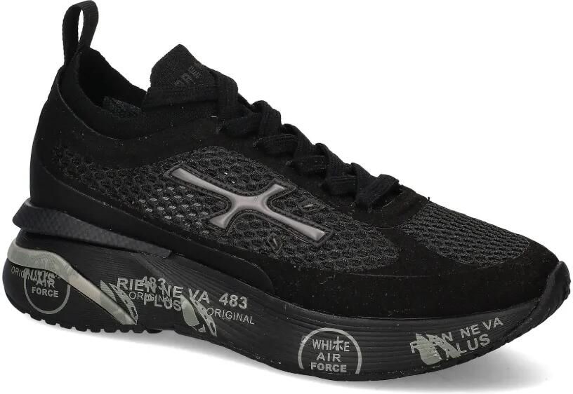 Premiata Moerun sneakers met mesh vlak Zwart