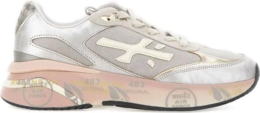 Premiata Moerund7797 sneakers met logo Zilver