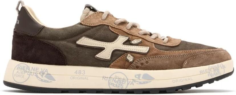 Premiata Nous sneakers met vlakken Bruin
