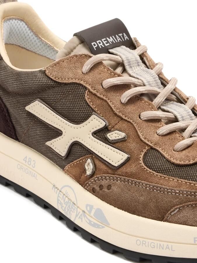 Premiata Nous sneakers met vlakken Bruin - Foto 3