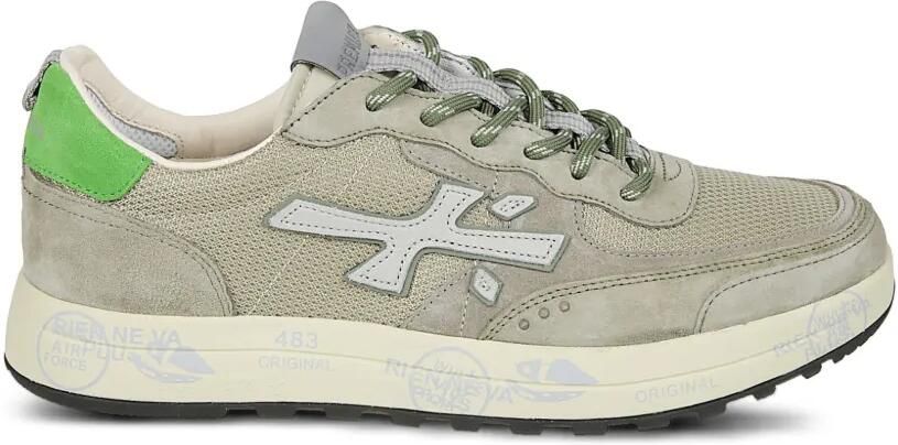 Premiata Nous sneakers met logodetail en vlakken Grijs