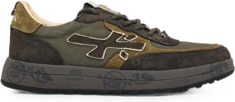 Premiata Nous sneakers met vlakken Bruin