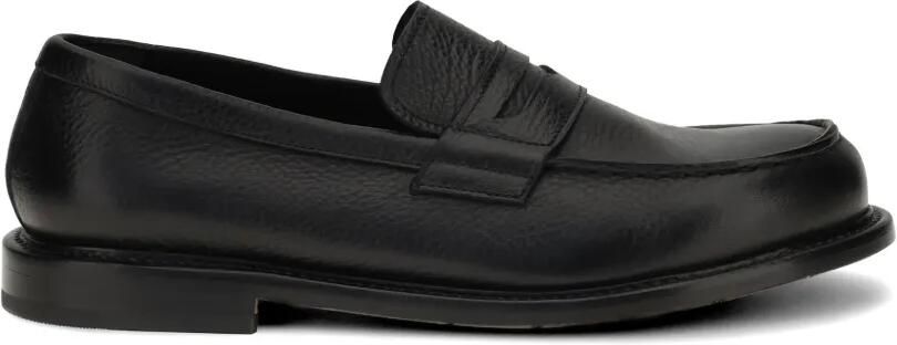 Premiata Penny loafers van bewerkt leer Zwart