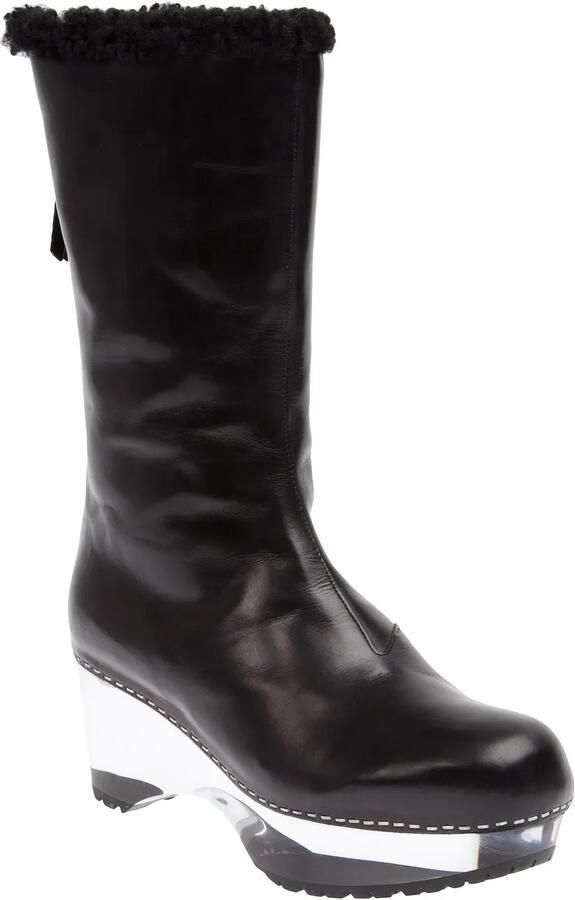 Premiata platform boot Zwart
