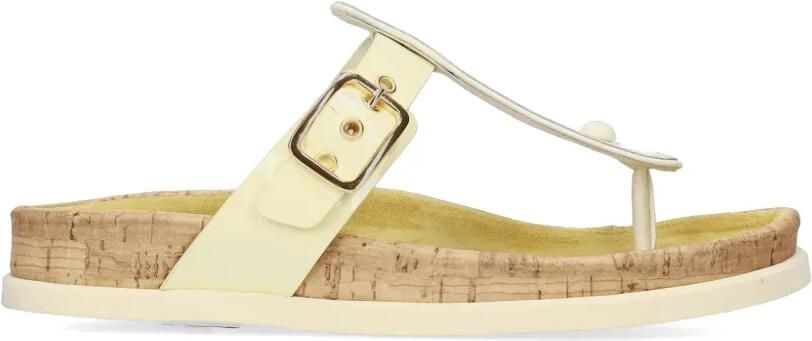 Premiata Platte sandalen met gesp Beige