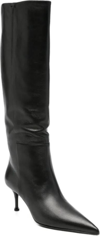 Premiata pointed-toe leather boots Zwart - Foto 4