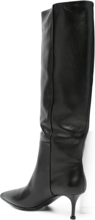 Premiata pointed-toe leather boots Zwart - Foto 3